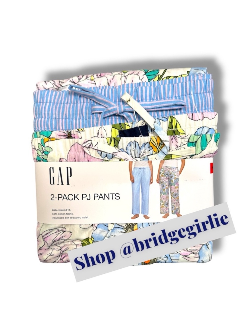 GAP Cotton Multi Print Pajama Pants Set 2 Pair